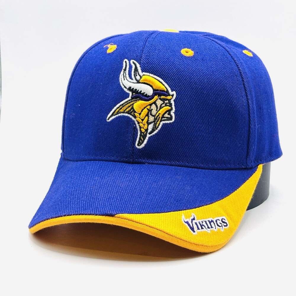 Minnesota Vikings Hat Cap Strapback NFL Team Apparel Adjustable One Size